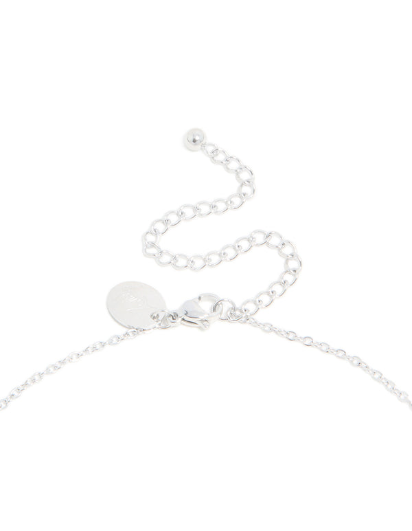 Waterproof Stainless Steel Mini Bubble Letter E Necklace