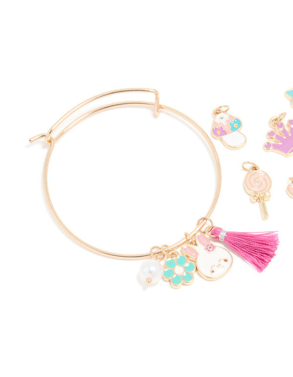 Kids Gold Easter Bunny Make Your Own Bangle