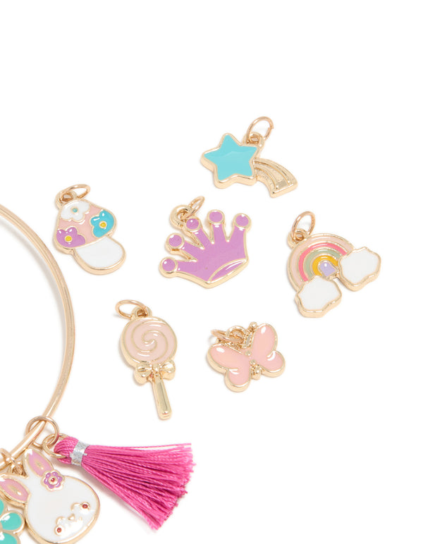 Kids Gold Easter Bunny Make Your Own Bangle