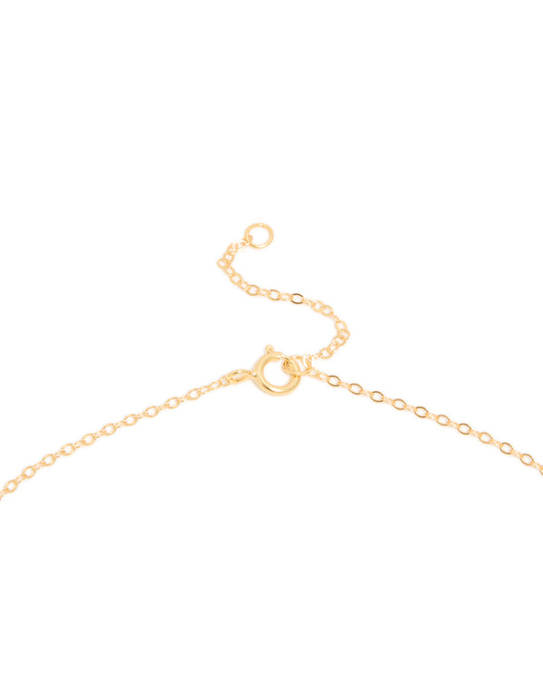 Gold Plated Sterling Silver Bubble Letter J Necklace