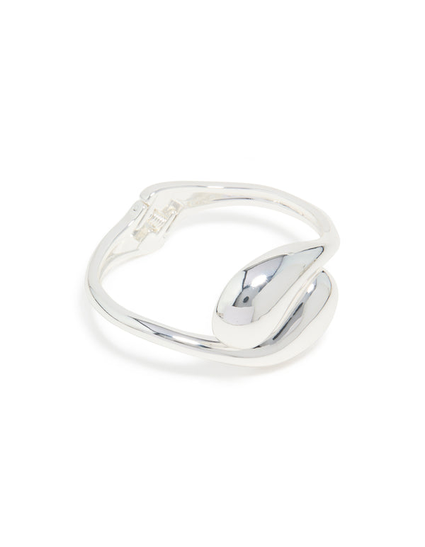 Silver Large Yin Yang Bangle
