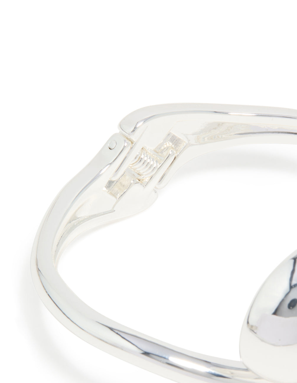Silver Large Yin Yang Bangle