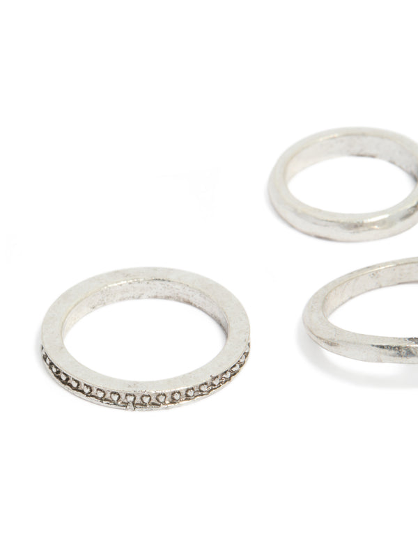 Capturing antique silver and blue gem toe rings pack elements in turquoise and darkgrey hues close up