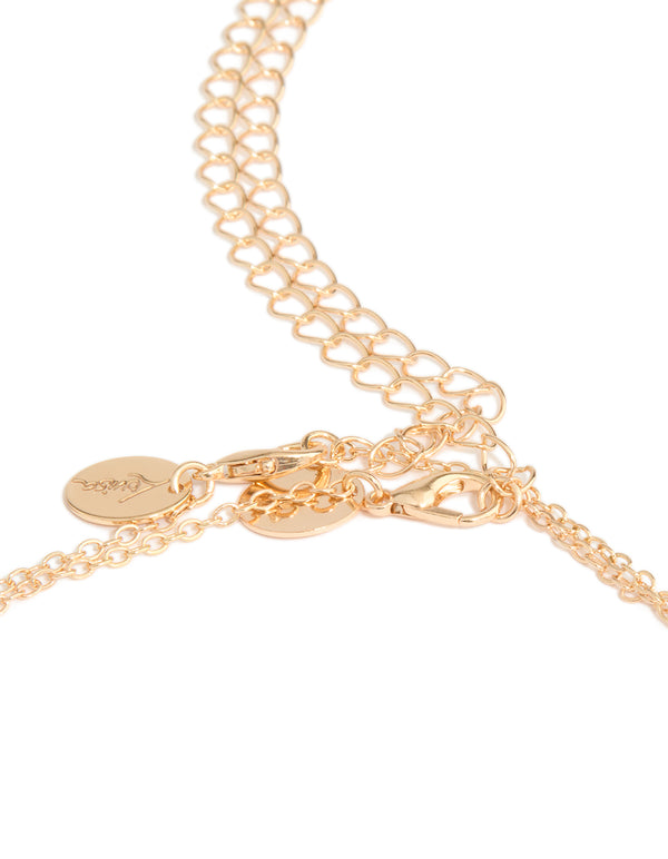 Gold Babygirl Text Waist Chain