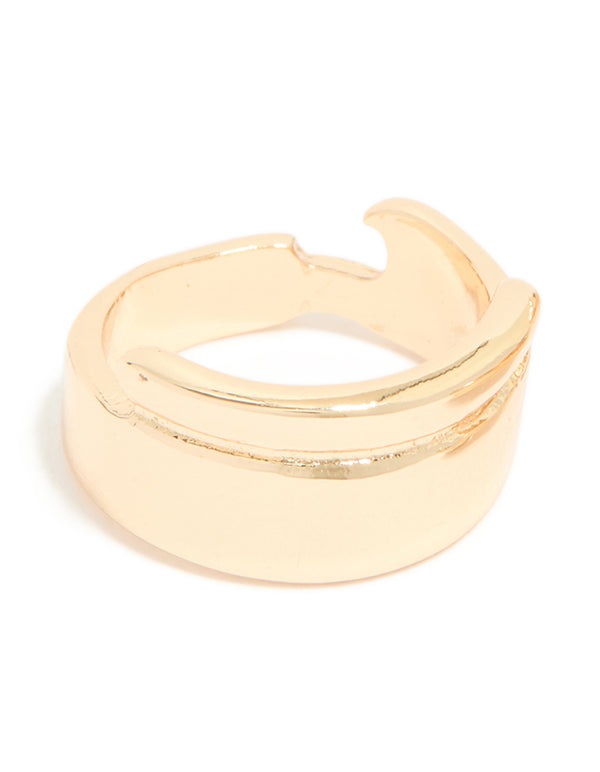 Gold Blue Gem & Heart Rings 3-Pack