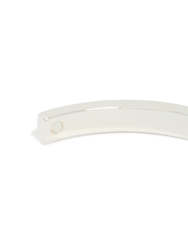 Silver Plated Diamante Wrist Cuff