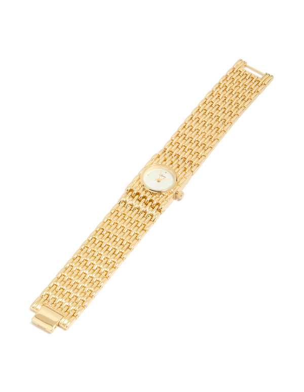 Gold Chunky Chain Bracelet Watch