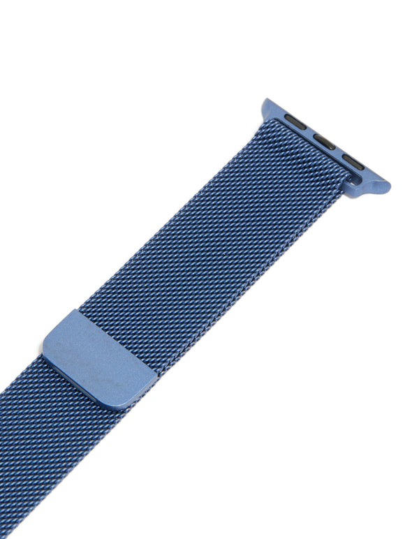 Dark Blue Coated Metal Mesh Strap 38/40/41 mm
