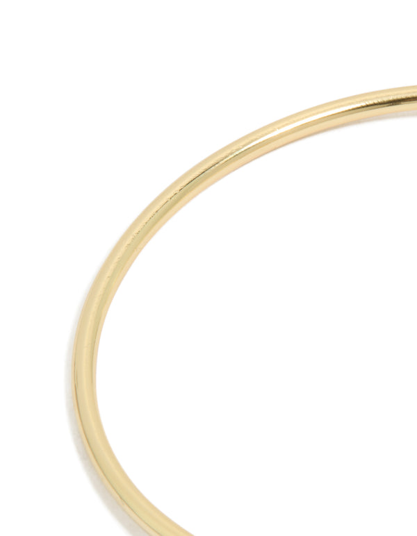 Gold Plated Cubic Zirconia Flower Wrist Cuff