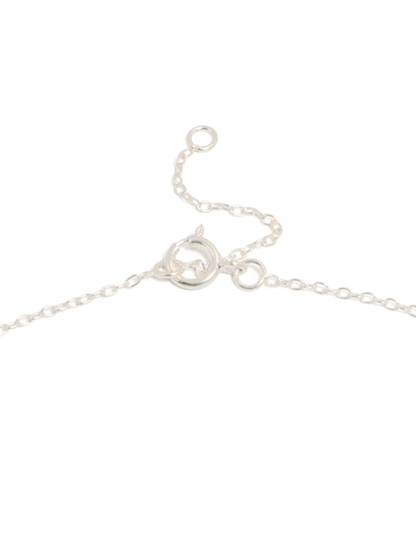 Sterling Silver Heart & Key Pendant Necklace