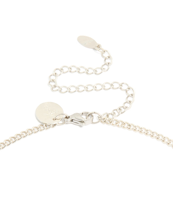 Waterproof Mens Stainless Steel Classic Plain Cross Necklace
