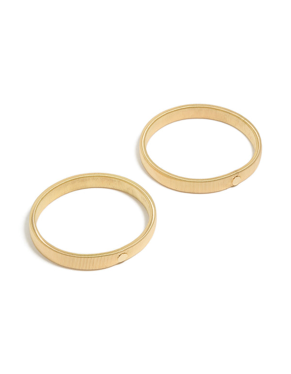 Gold Stretch Sleeve Garters 2-Pack