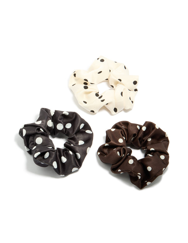 Mixed Polka Dot Scrunchies 3-Pack