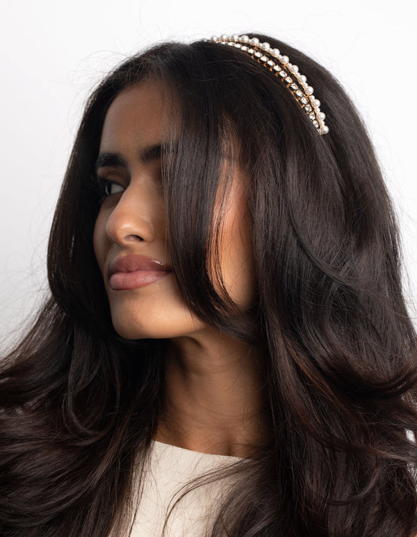 Diamante & Pearl Headband