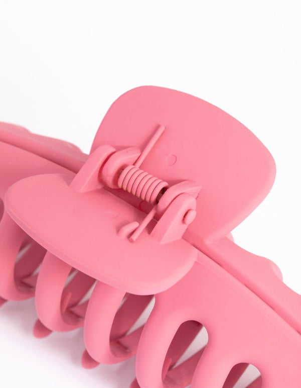 Matte Maroon Hair Claw Clip