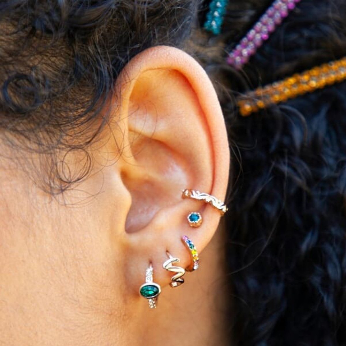Carousel Image of Girl wearing a Lovisa Ear Stack