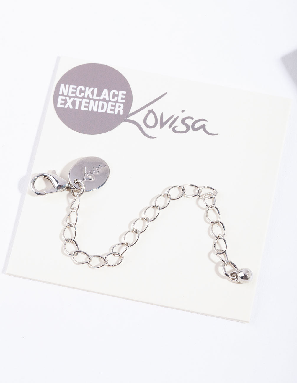 Silver Necklace Extender Chain