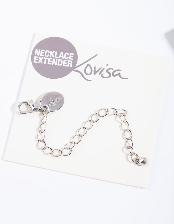 Silver Necklace Extension Chain