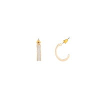 Gold Small Wide Glitter Hoop - link has visual effect only