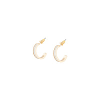 Gold Small Wide Glitter Hoop - link has visual effect only