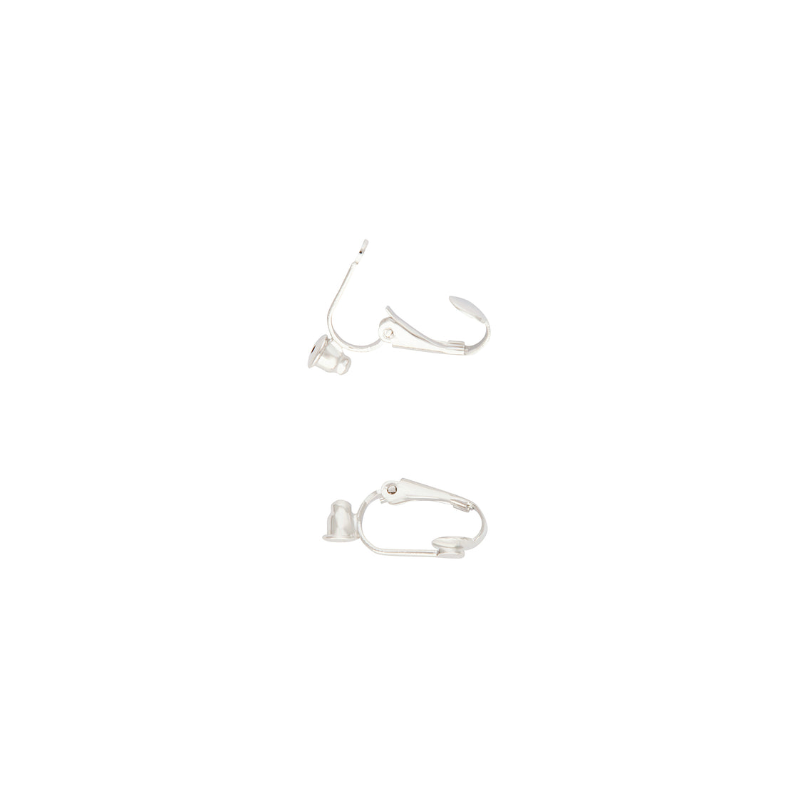 Silver Clip On Stud Earrings Converters