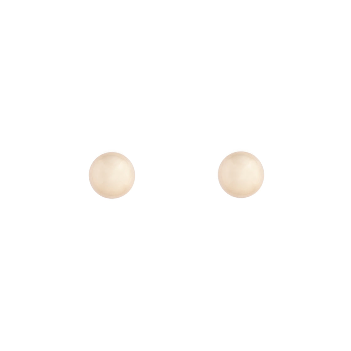 Gold Solid Ball Stud Earrings
