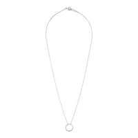 Sterling Silver Open Circle Pendant Necklace - link has visual effect only