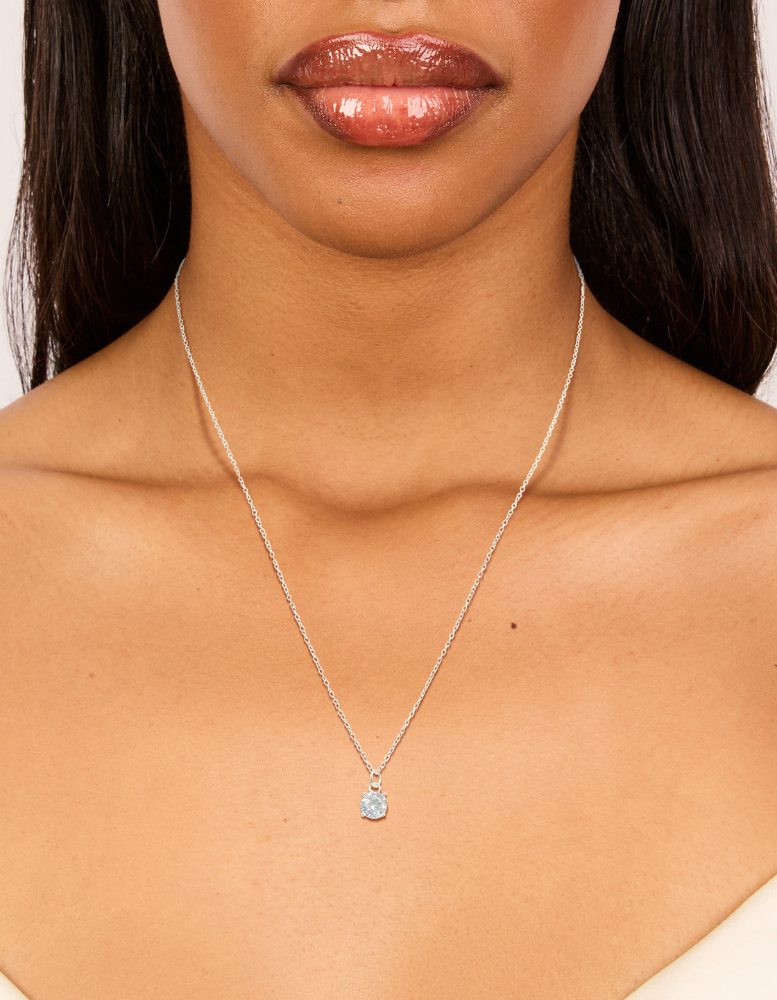 Sterling Silver Cubic Zirconia Necklace