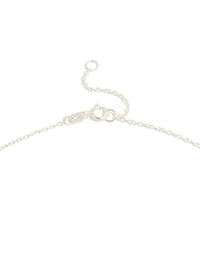Sterling Silver Cubic Zirconia Necklace - link has visual effect only