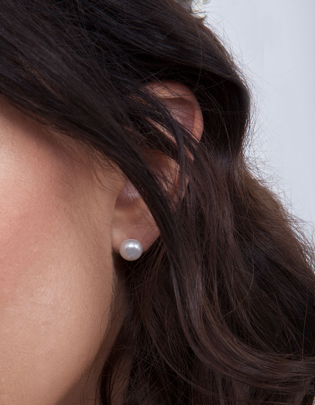 Sterling Silver Freshwater Pearl Stud Earrings