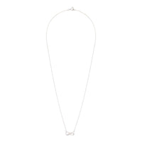 Sterling Silver Diamante Infinity Pendant Necklace - link has visual effect only