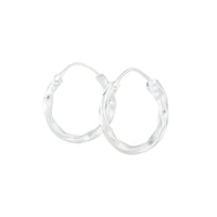 Sterling Silver Twist Hoop Earrings - link has visual effect only