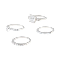 Silver Diamante Stacking Ring Pack - link has visual effect only
