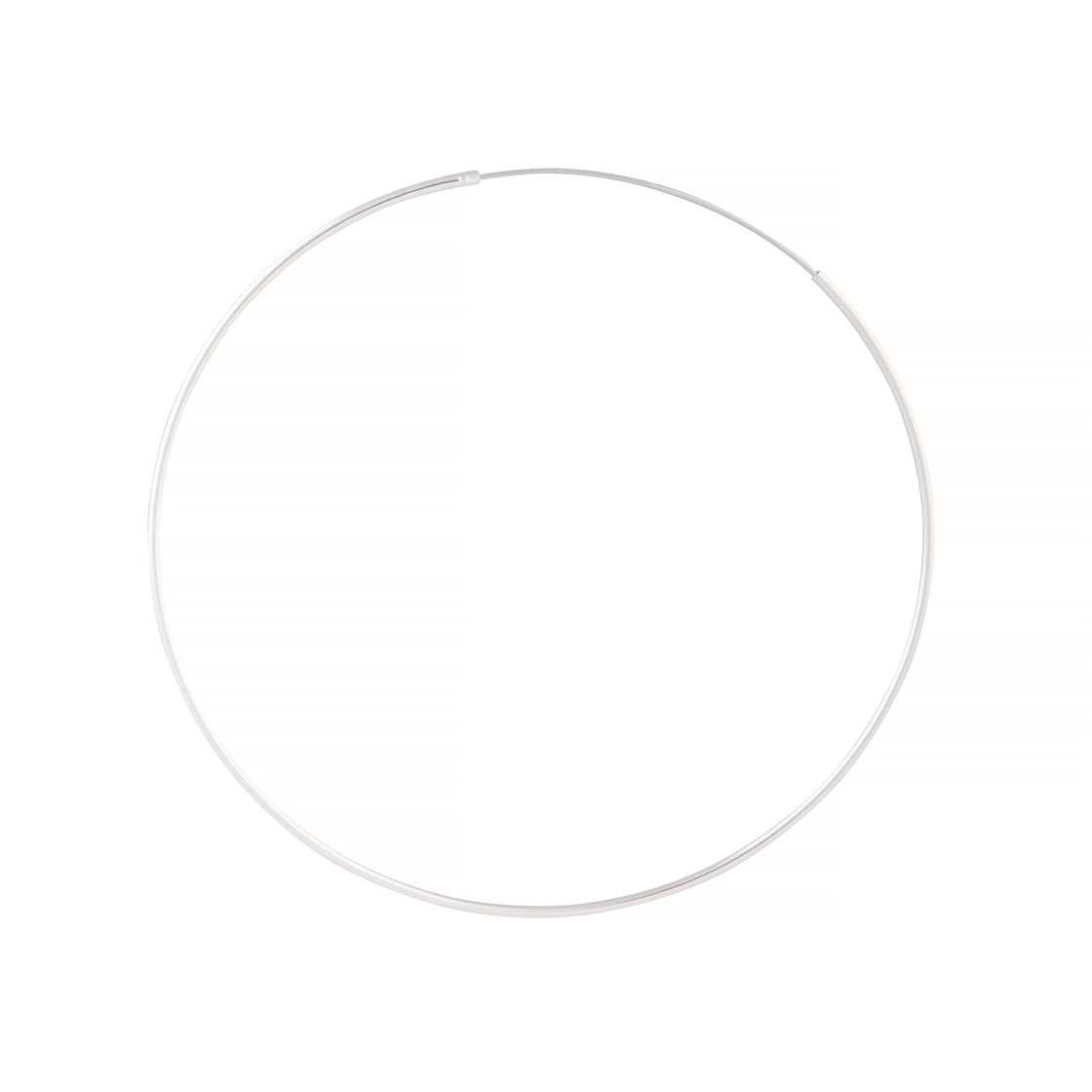 Sterling Silver 75mm Hoops
