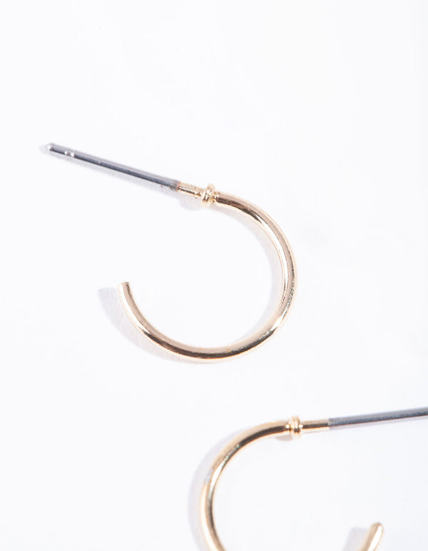 Gold Mini Hoop Earrings