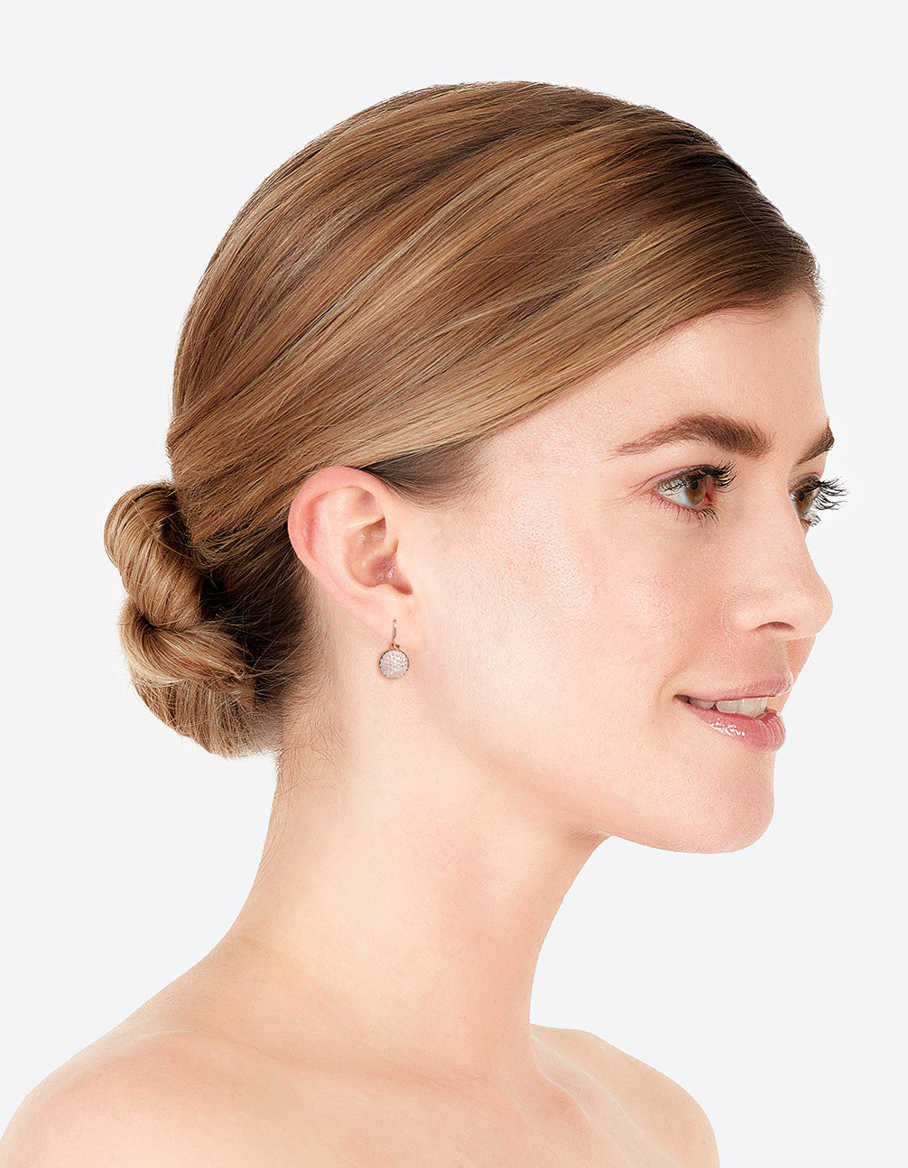 Gold Mini Sparkle Ball Drop Earrings