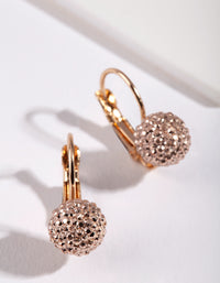 Gold Mini Sparkle Ball Drop Earrings - link has visual effect only