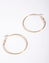 Gold 40mm Hoop Earrings - link has visual effect only