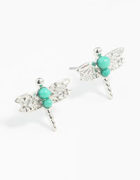Silver Bohemian Dragonfly Earrings - link has visual effect only