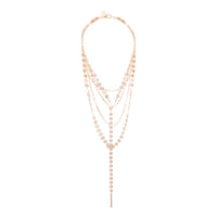 Gold Disc Chain Layered Lariat Necklace - link has visual effect only