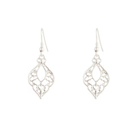 Silver Bohemian Cutout Drop Earrings - link has visual effect only