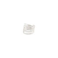 Silver Hammered Wrap Ring - link has visual effect only