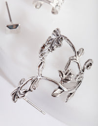 Silver Leaf Wrap Ear Stack - link has visual effect only