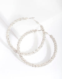Diamante Hoop Earrings - link has visual effect only