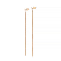 Gold Snake Chain Drop Earrings - link has visual effect only