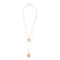 GOLD DOUBLE ROW COIN CHARM NECKLACE@ - link has visual effect only
