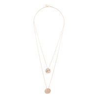 Gold Double Row Coin Necklace - link has visual effect only