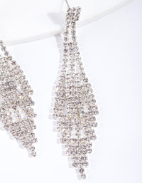 Silver Layered Deco Earrings - link has visual effect only