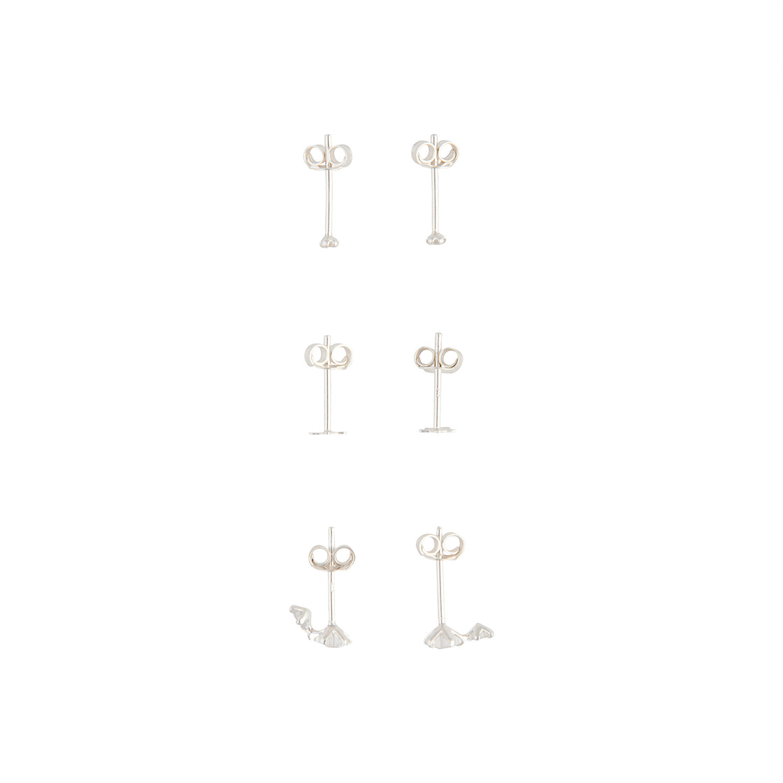 Sterling Silver Celestial Stud Earring Pack