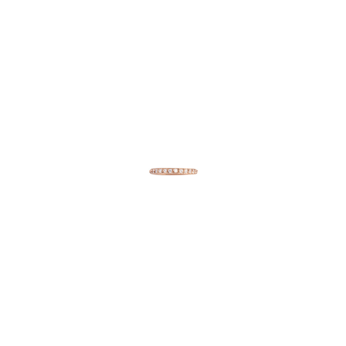 Rose Gold Diamante Clicker Earring